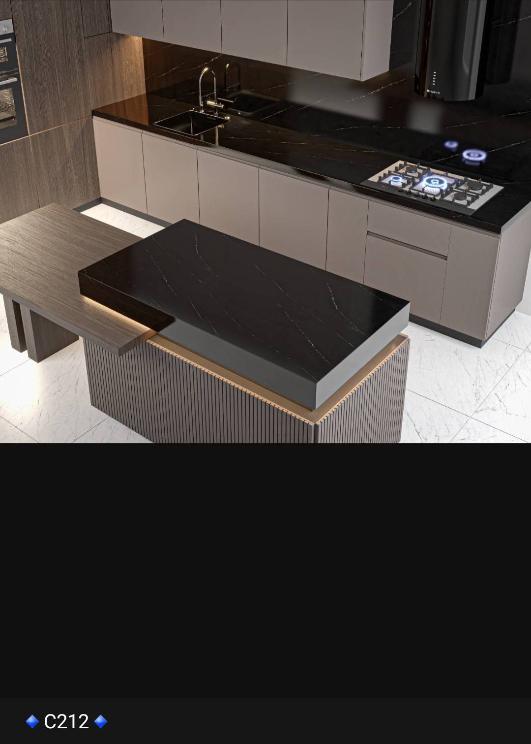 فروش، اجرا و نصب صفحه کابینت، بین کابینت، جزیره