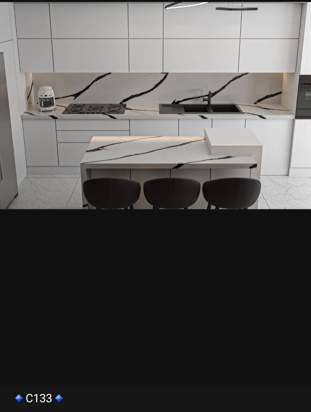 فروش، اجرا و نصب صفحه کابینت، بین کابینت، جزیره